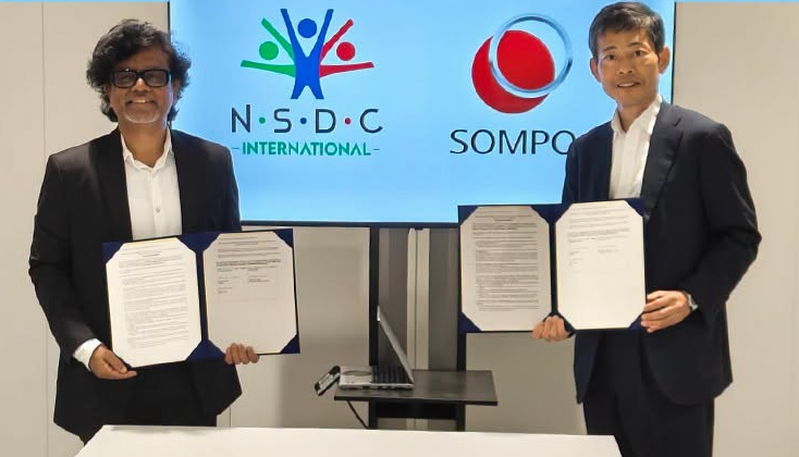 NSDC CEO visits SOMPO Care Trainer Center